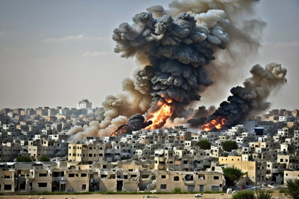 blast in Gaza